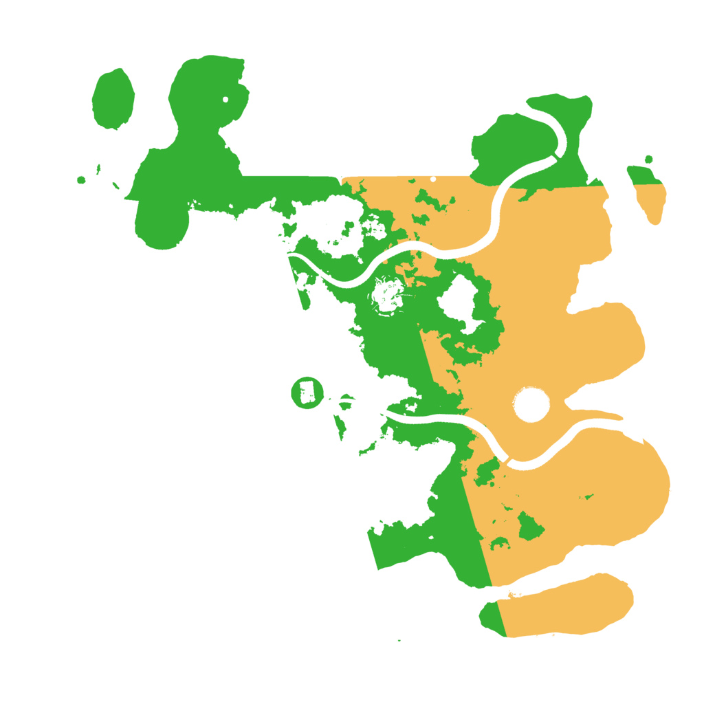 Biome Rust Map: Procedural Map, Size: 3500, Seed: 34251297