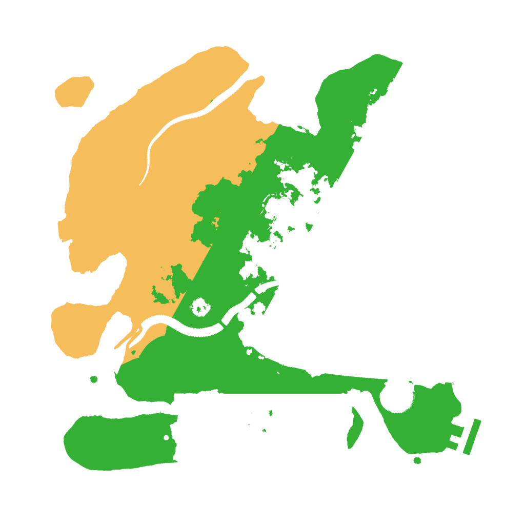 Biome Rust Map: Procedural Map, Size: 2900, Seed: 34687