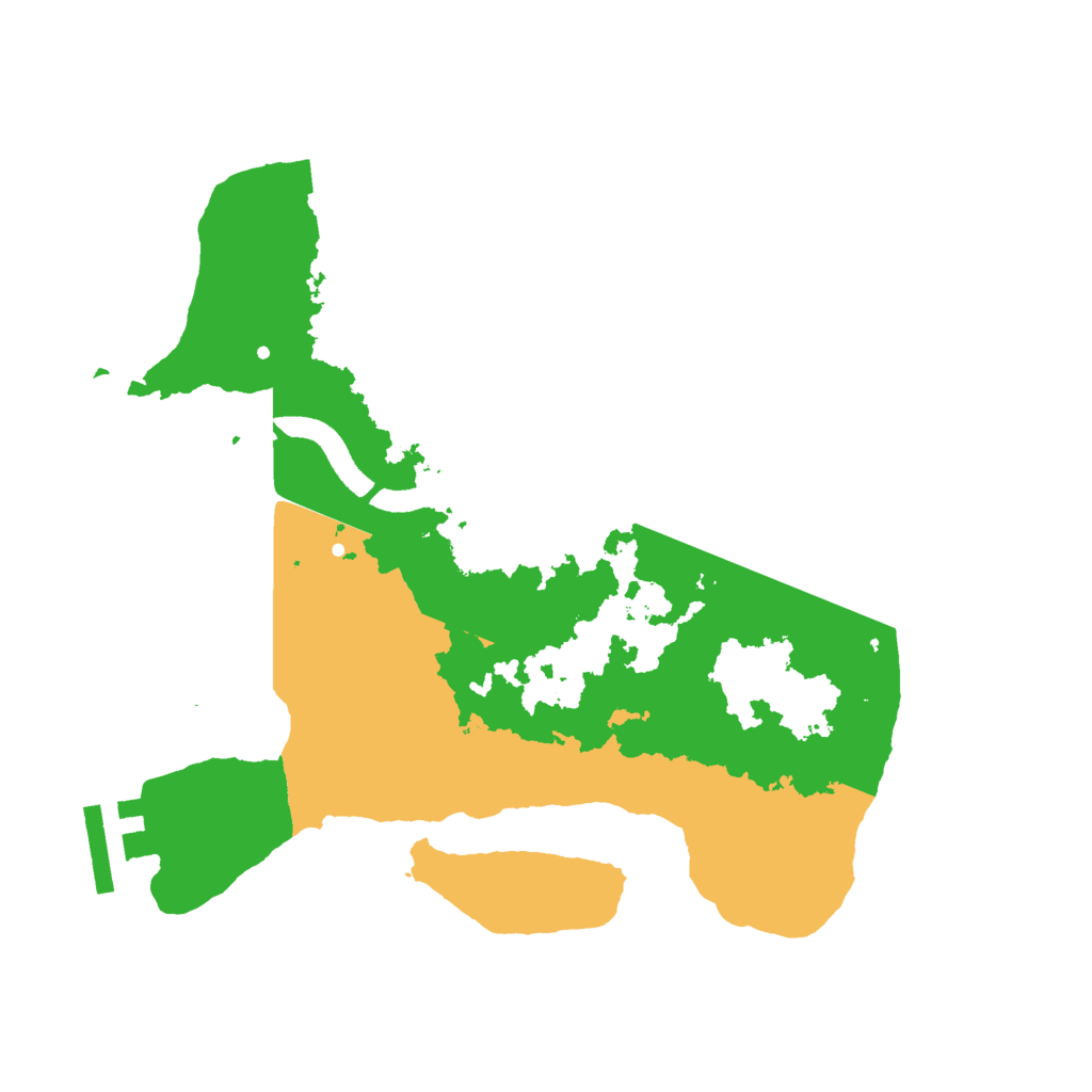 Biome Rust Map: Procedural Map, Size: 2500, Seed: 376630587