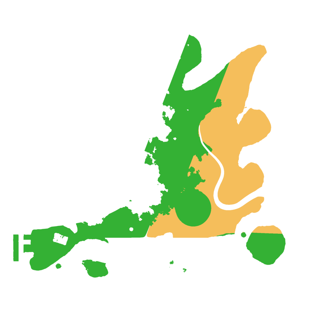 Biome Rust Map: Procedural Map, Size: 2400, Seed: 98124987