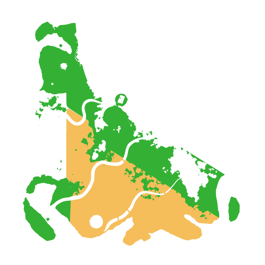 Biome Rust Map: Procedural Map, Size: 3500, Seed: 212224