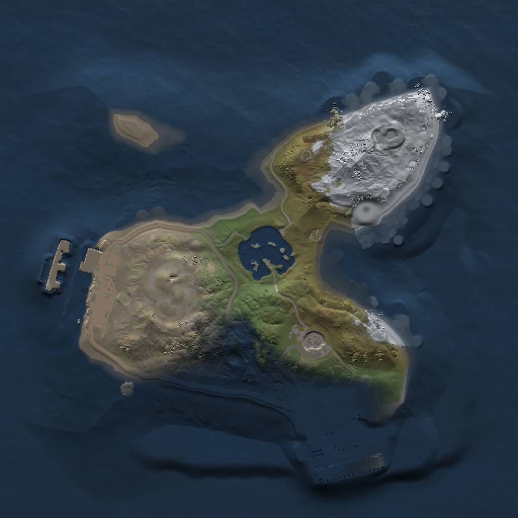 Rust Map: Procedural Map, Size: 1499, Seed: 5525915, 5 Monuments