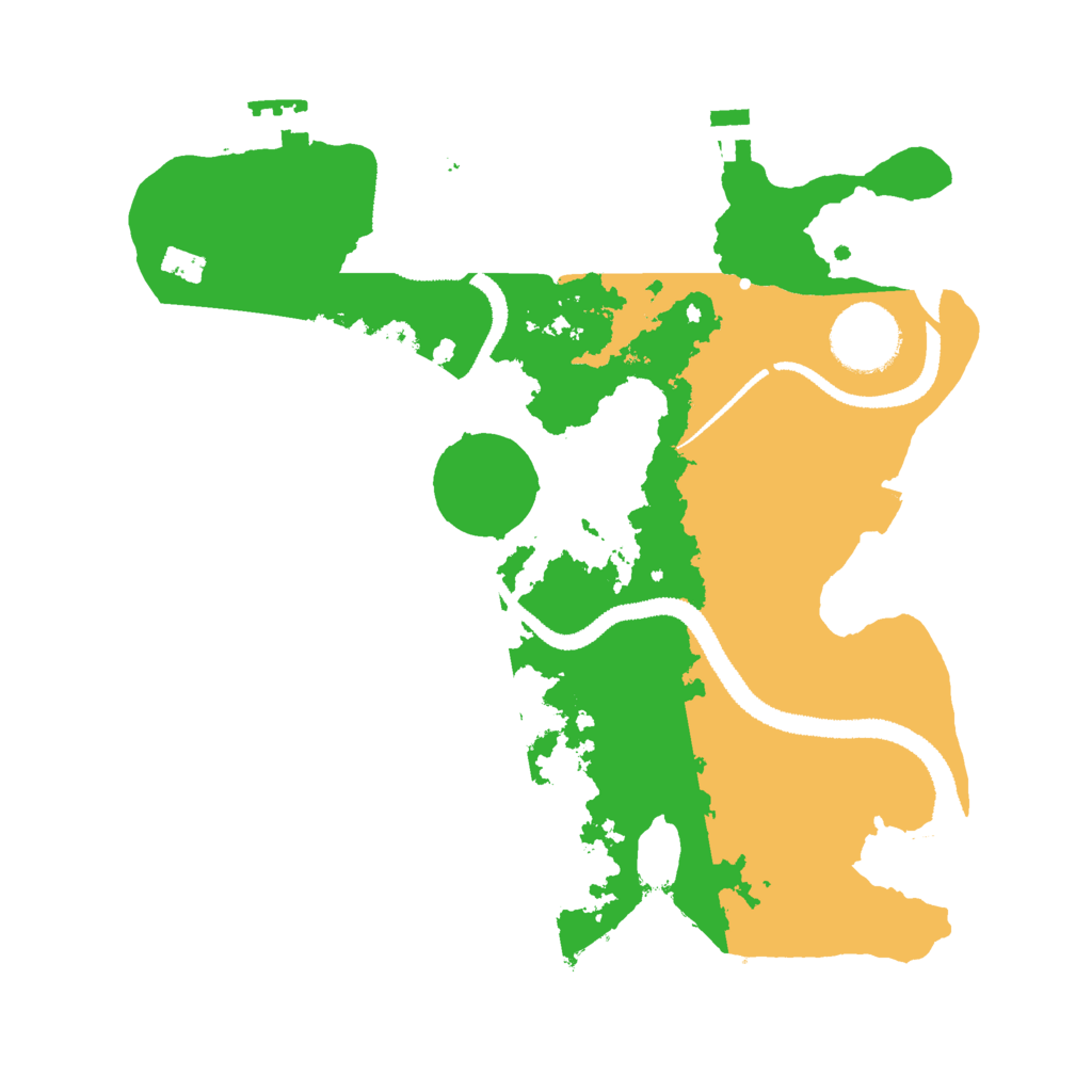 Biome Rust Map: Procedural Map, Size: 2800, Seed: 22150