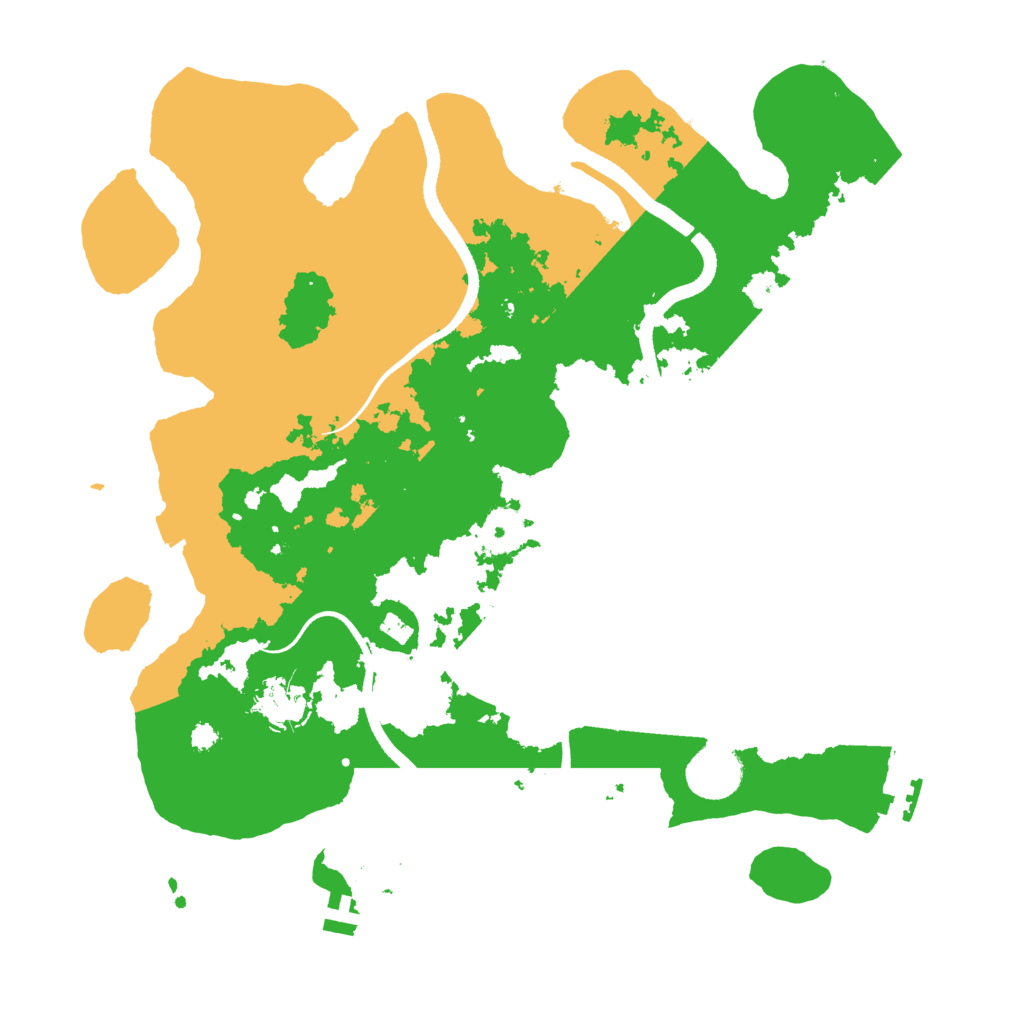 Biome Rust Map: Procedural Map, Size: 3500, Seed: 98761982