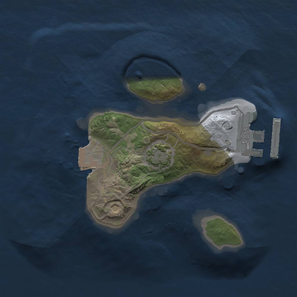 Rust Map: Procedural Map, Size: 1500, Seed: 1598438627, 3 Monuments