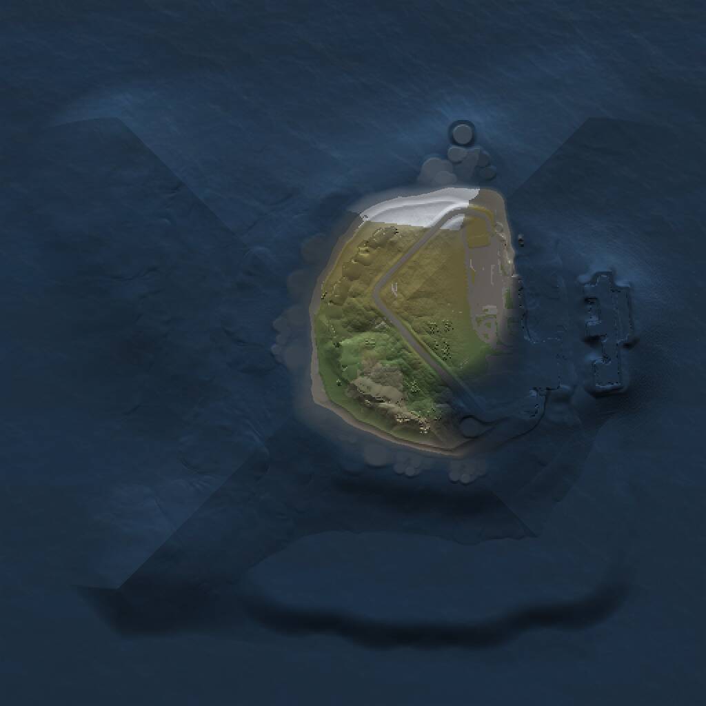 Rust Map: Procedural Map, Size: 1000, Seed: 1062692693, 2 Monuments