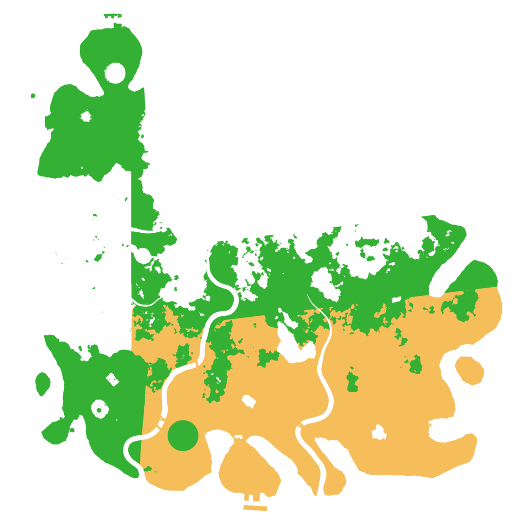 Biome Rust Map: Procedural Map, Size: 4500, Seed: 20250322