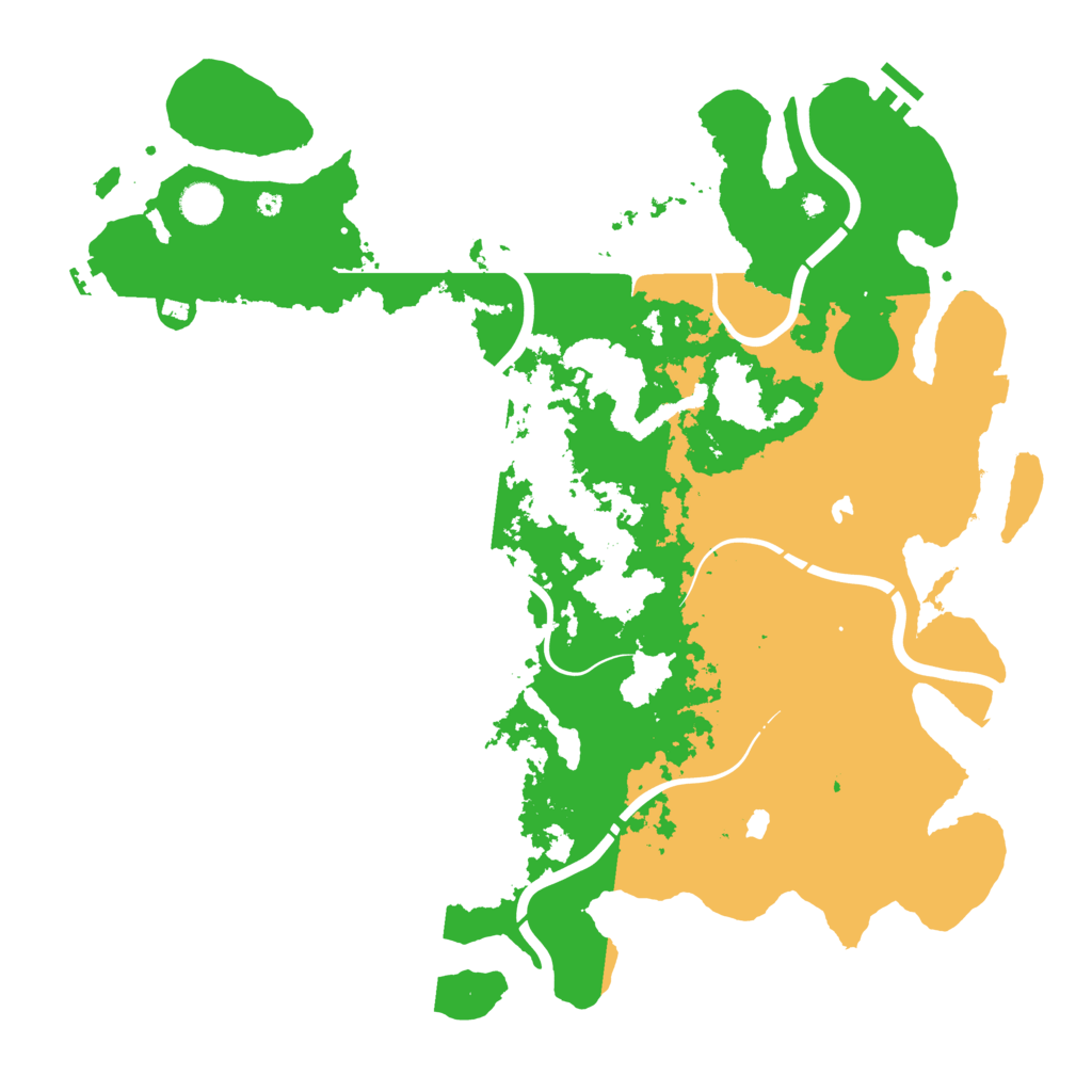 Biome Rust Map: Procedural Map, Size: 4500, Seed: 723906926