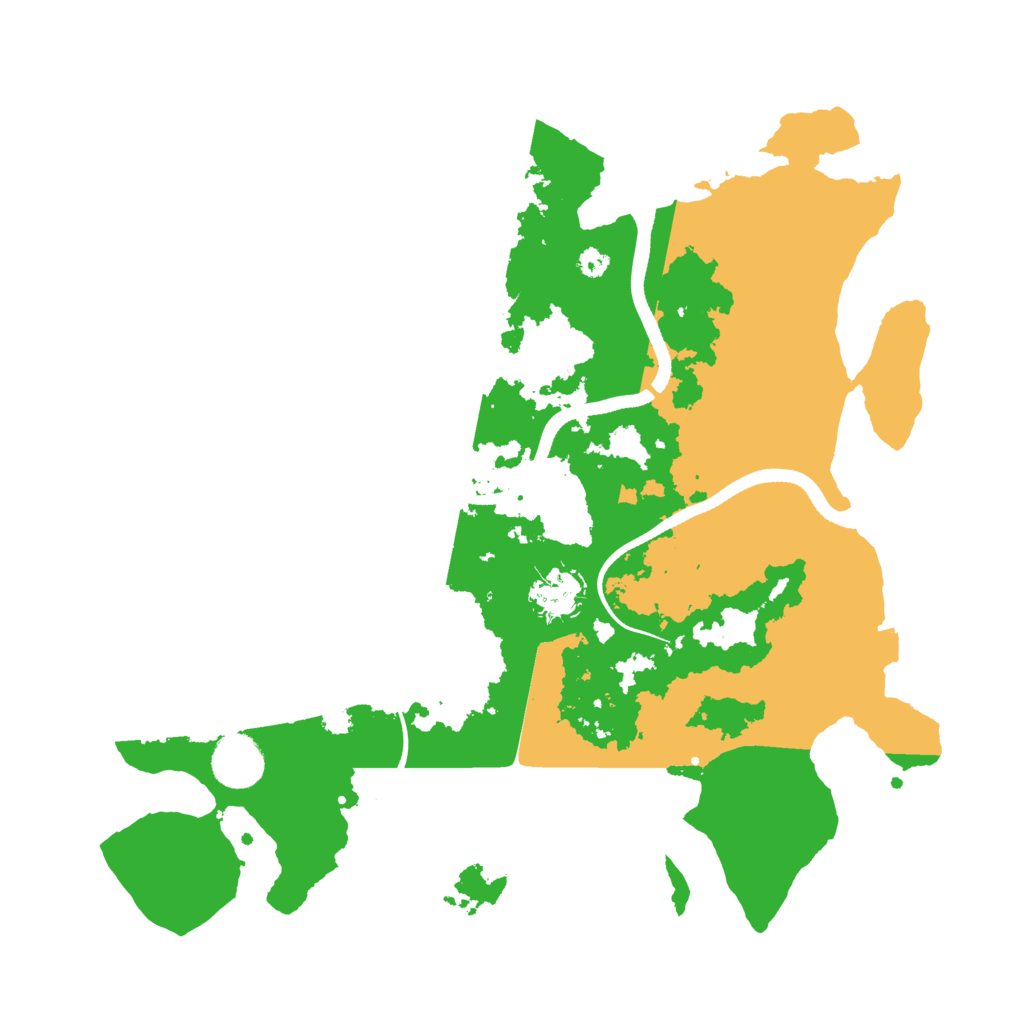 Biome Rust Map: Procedural Map, Size: 3500, Seed: 1109466372