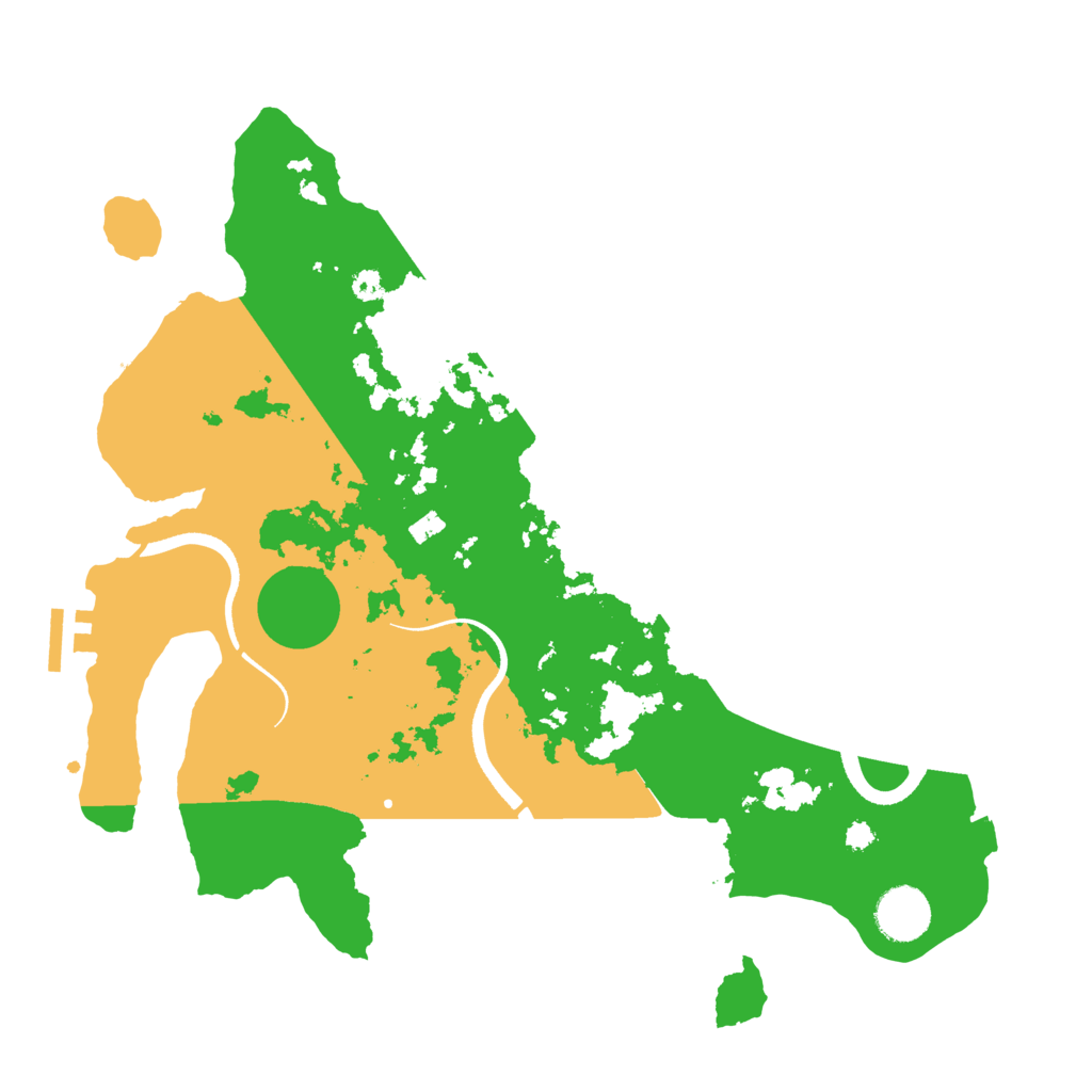 Biome Rust Map: Procedural Map, Size: 3500, Seed: 1276867356