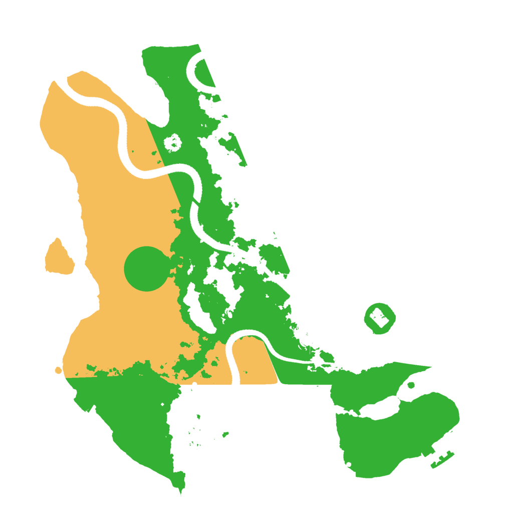 Biome Rust Map: Procedural Map, Size: 3000, Seed: 20252025