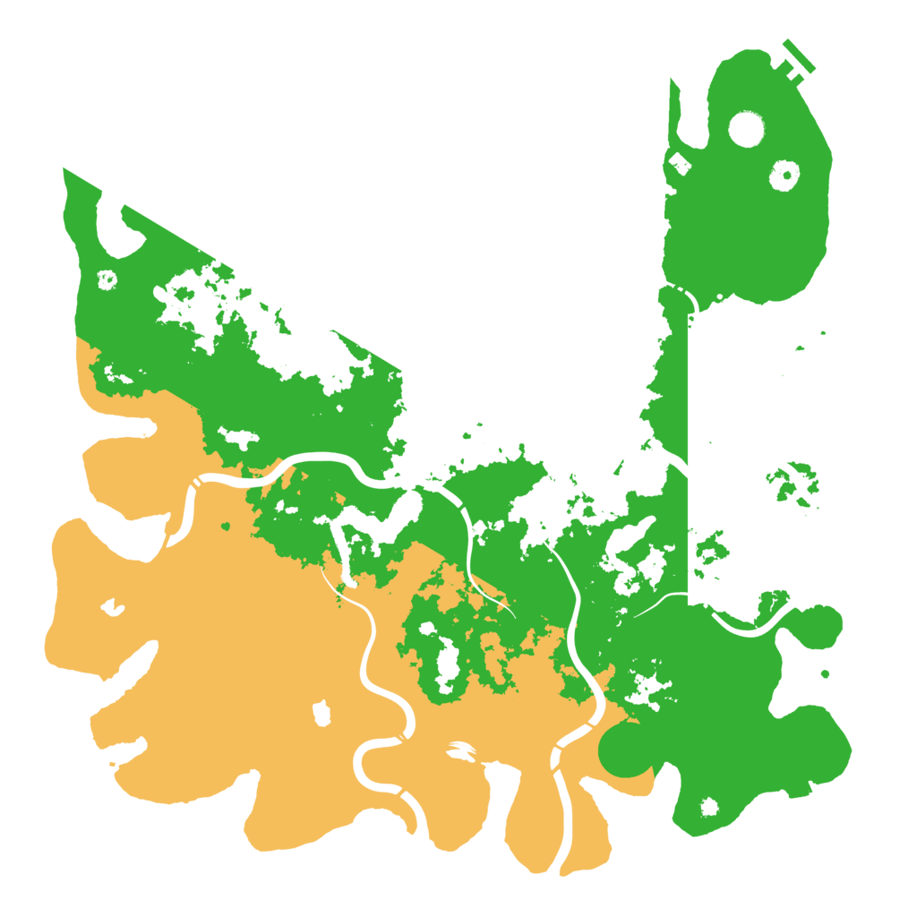 Biome Rust Map: Procedural Map, Size: 4500, Seed: 309862170