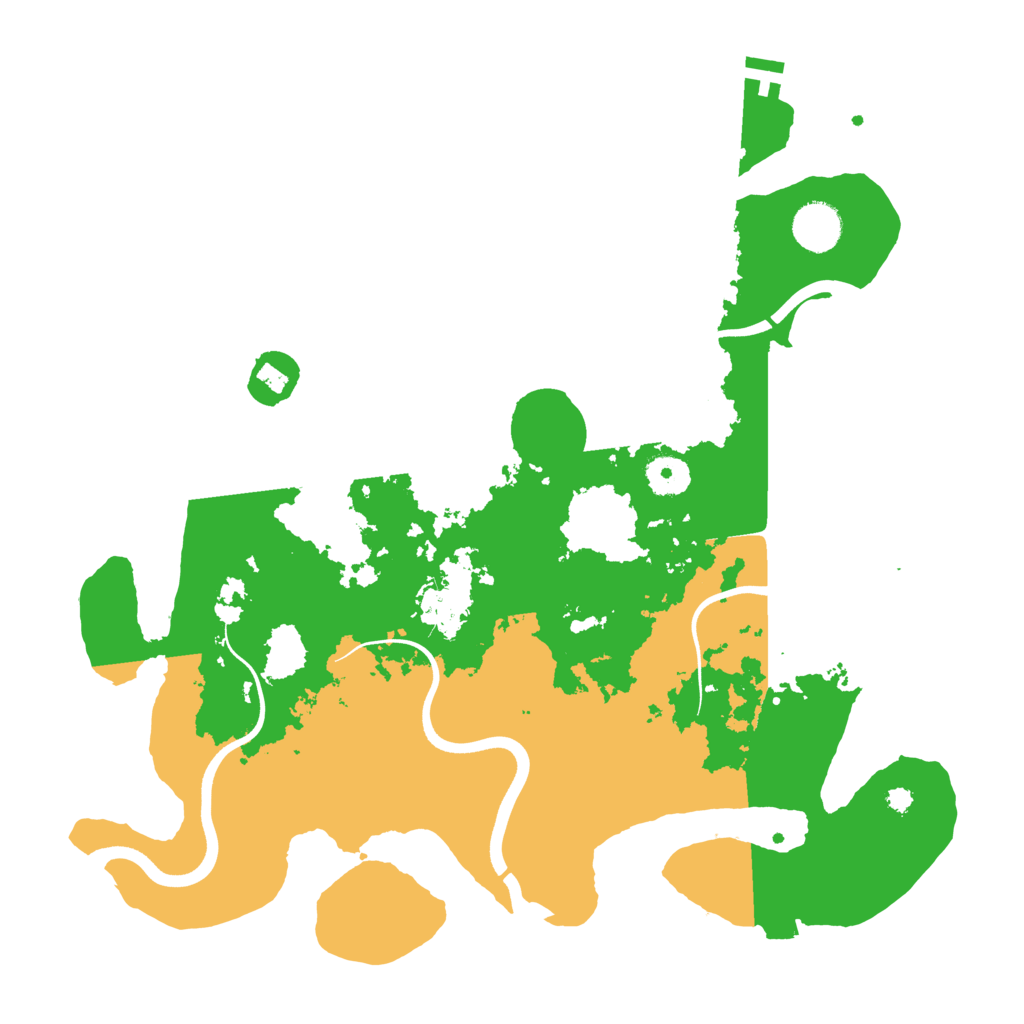 Biome Rust Map: Procedural Map, Size: 3700, Seed: 70351