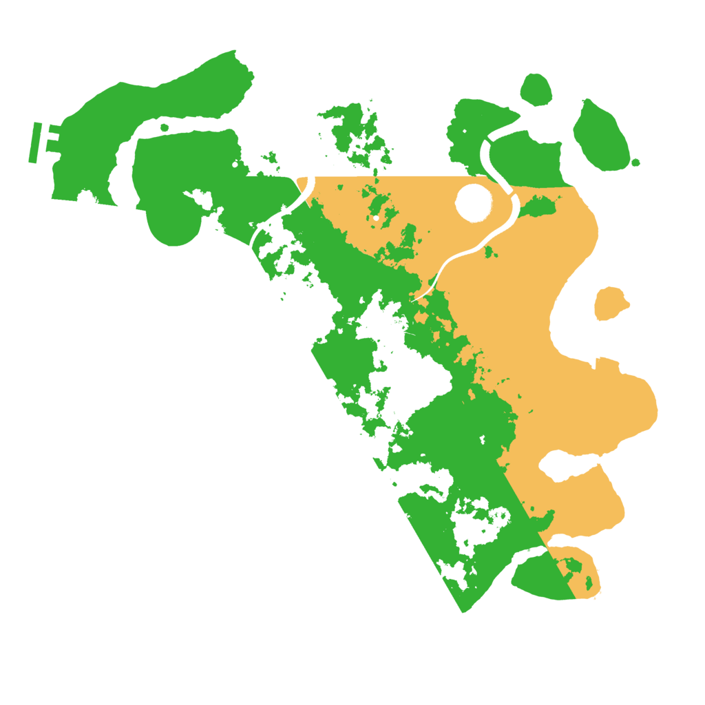 Biome Rust Map: Procedural Map, Size: 3500, Seed: 416992692