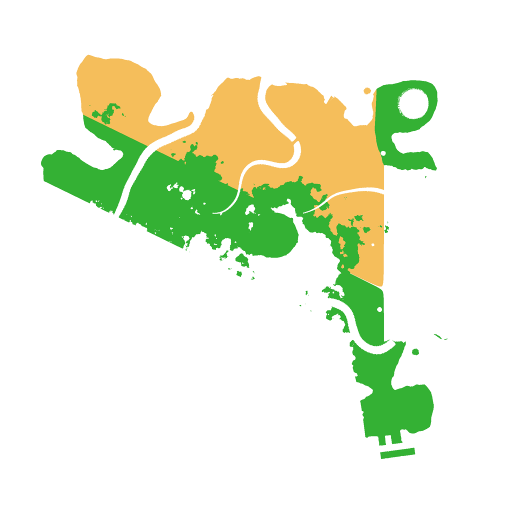 Biome Rust Map: Procedural Map, Size: 3000, Seed: 16289