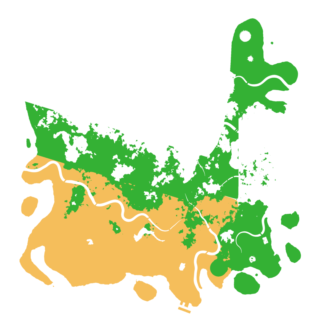 Biome Rust Map: Procedural Map, Size: 5000, Seed: 2024552370