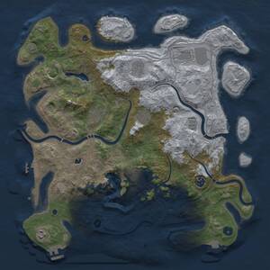 Thumbnail Rust Map: Procedural Map, Size: 4250, Seed: 324532434, 14 Monuments