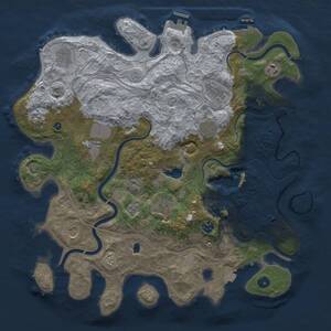 Thumbnail Rust Map: Procedural Map, Size: 4250, Seed: 1235205760, 16 Monuments