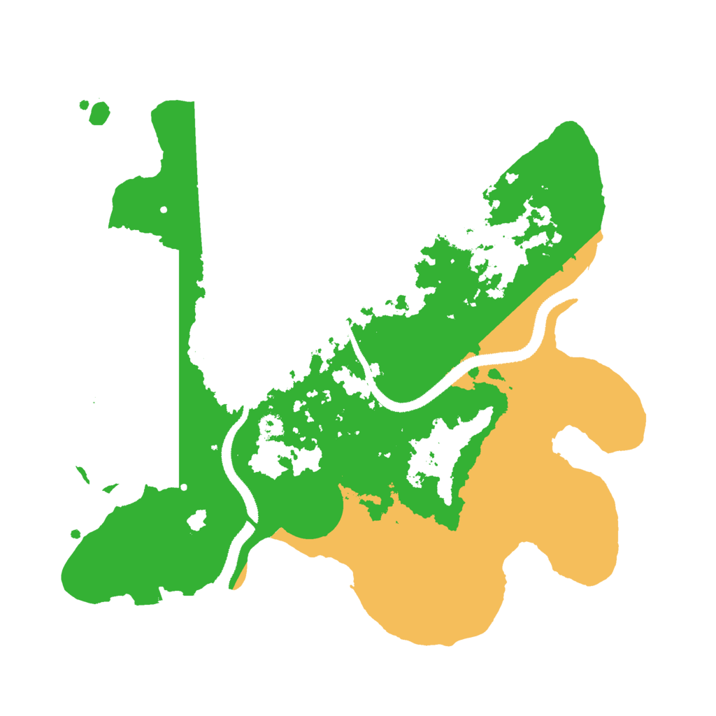 Biome Rust Map: Procedural Map, Size: 3000, Seed: 10535