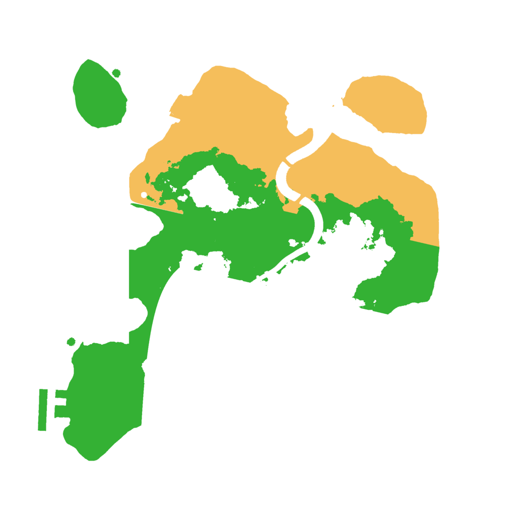 Biome Rust Map: Procedural Map, Size: 2500, Seed: 82446707