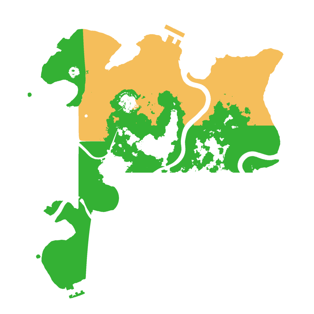 Biome Rust Map: Procedural Map, Size: 3000, Seed: 1619518892