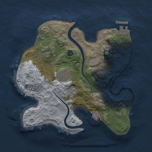 Thumbnail Rust Map: Procedural Map, Size: 2500, Seed: 1163450040, 8 Monuments