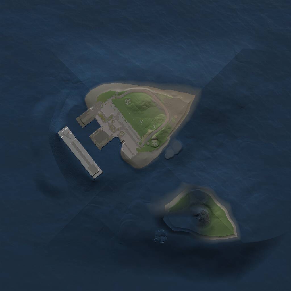 Rust Map: Procedural Map, Size: 1000, Seed: 590794616, 2 Monuments