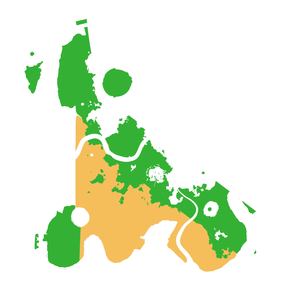 Biome Rust Map: Procedural Map, Size: 3000, Seed: 102847482