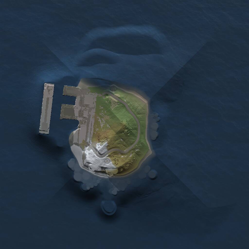 Rust Map: Procedural Map, Size: 1000, Seed: 436515750, 2 Monuments