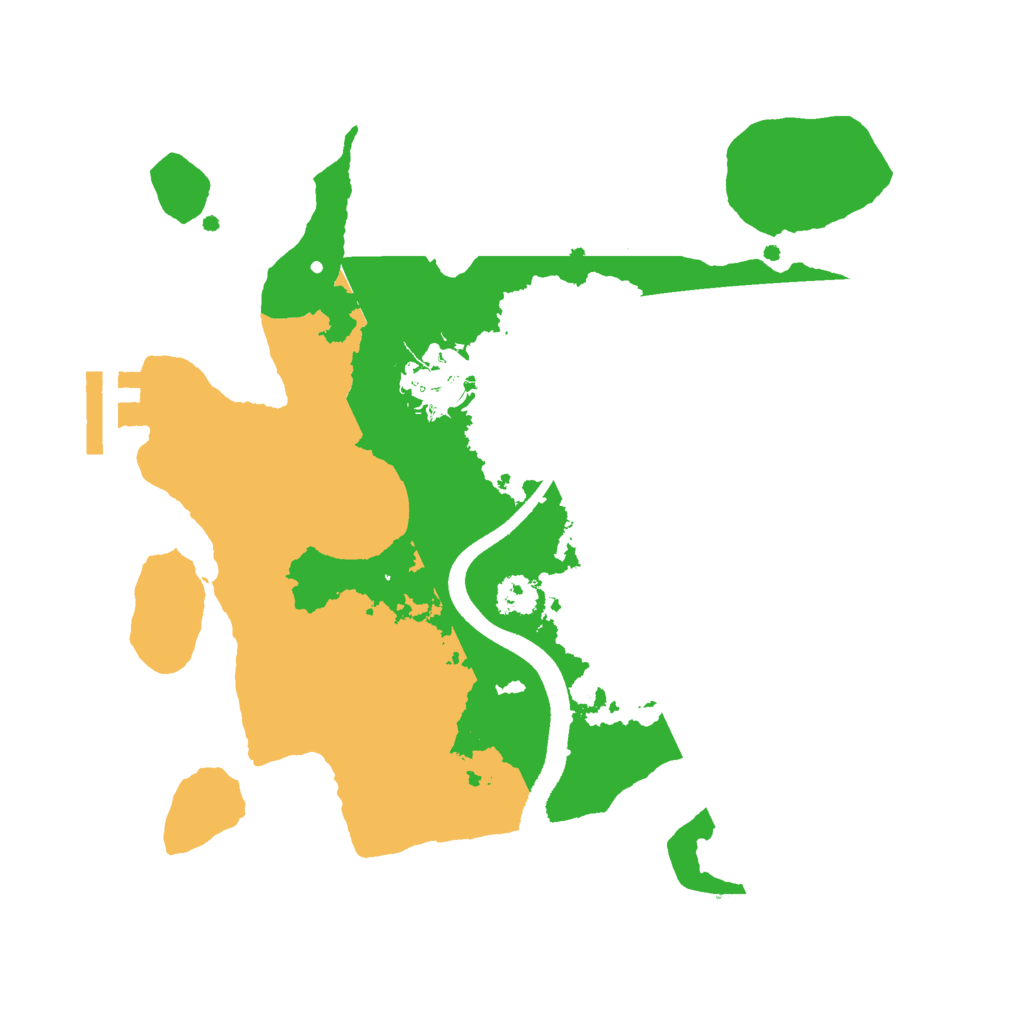 Biome Rust Map: Procedural Map, Size: 2500, Seed: 7431234