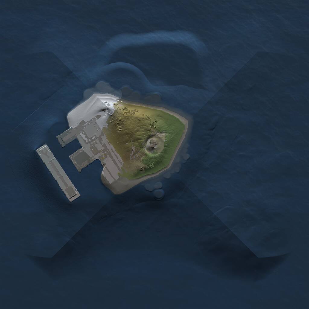 Rust Map: Procedural Map, Size: 1000, Seed: 1021802887, 2 Monuments