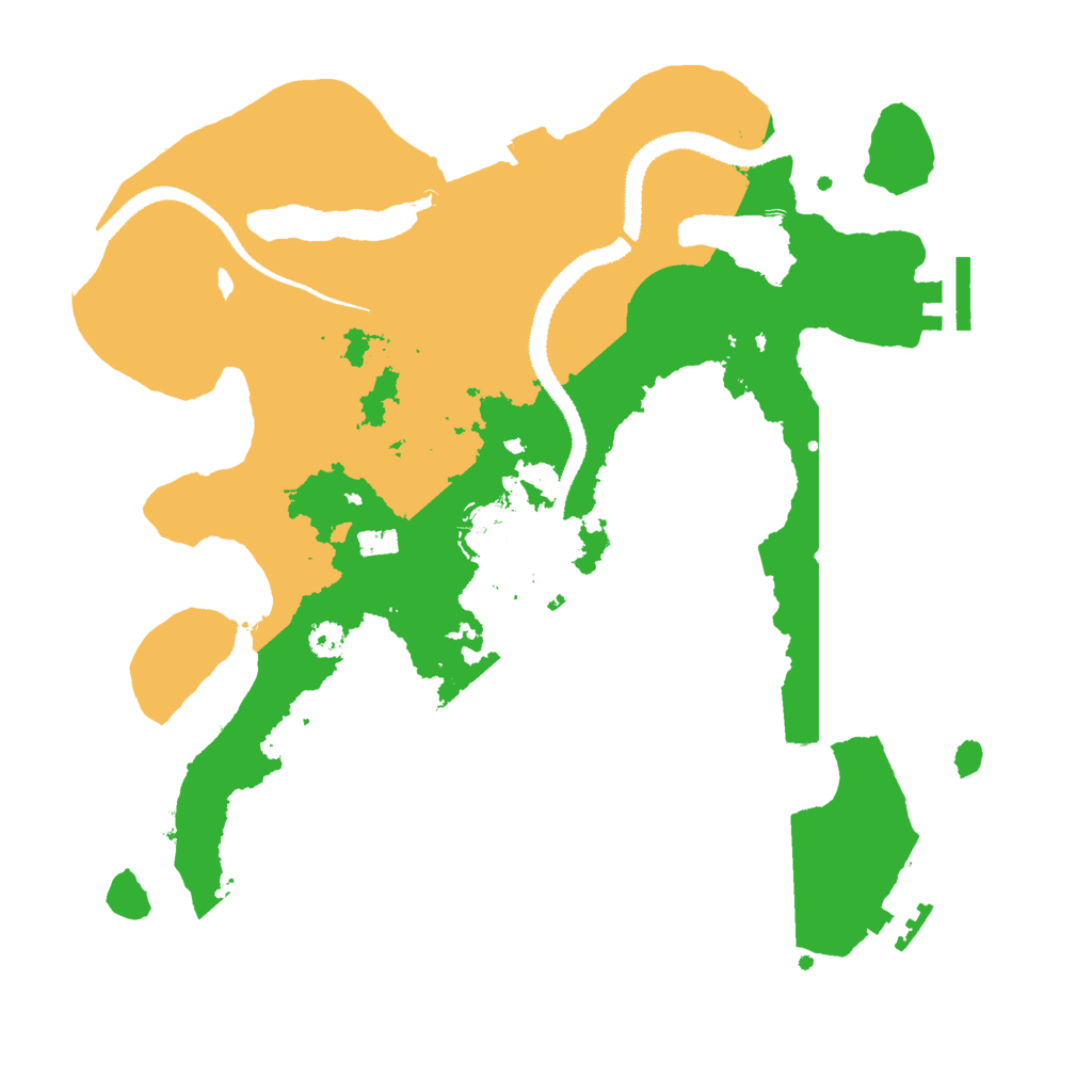 Biome Rust Map: Procedural Map, Size: 3000, Seed: 393865257