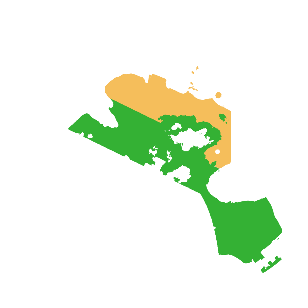 Biome Rust Map: Procedural Map, Size: 2000, Seed: 6667