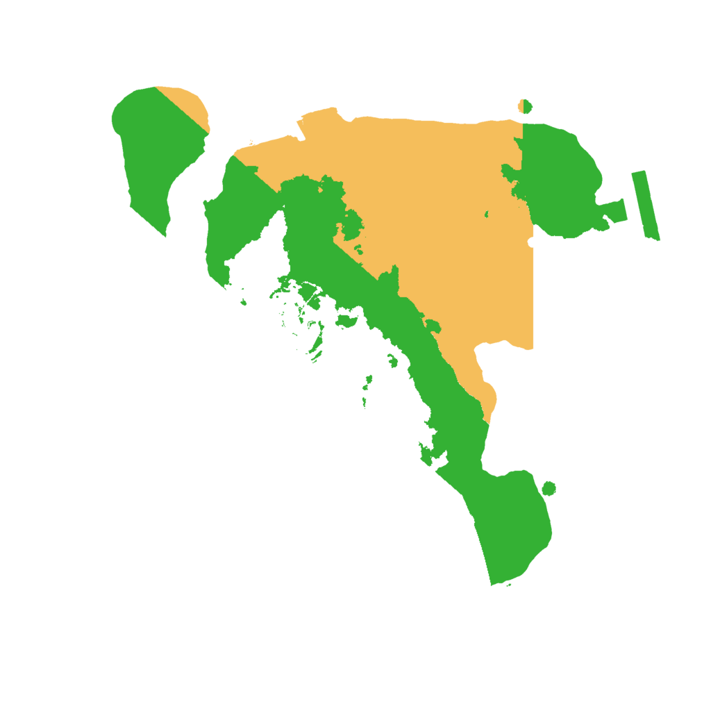 Biome Rust Map: Procedural Map, Size: 2000, Seed: 375427696