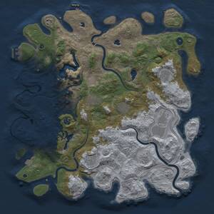 Thumbnail Rust Map: Procedural Map, Size: 4500, Seed: 1449587867, 15 Monuments