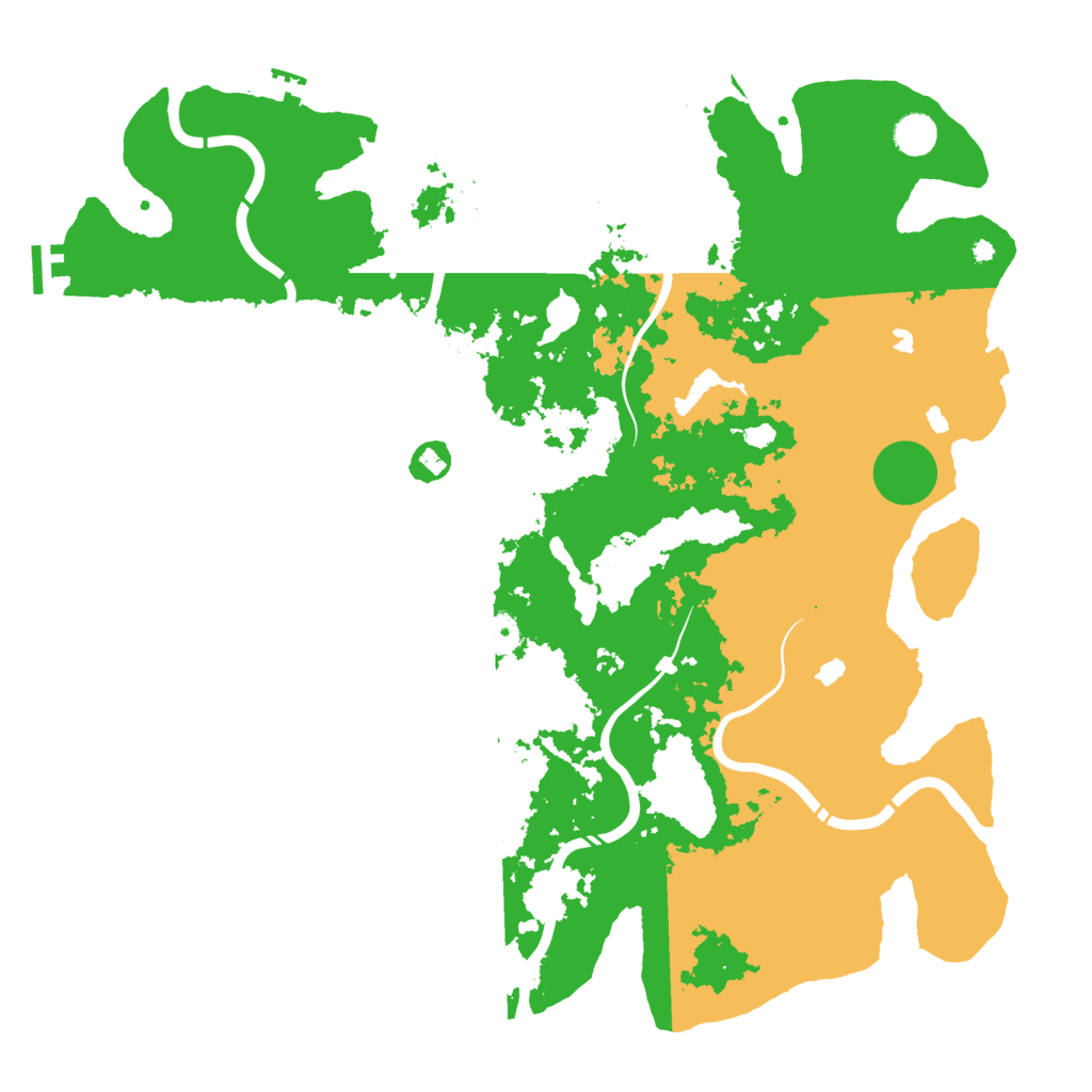 Biome Rust Map: Procedural Map, Size: 4500, Seed: 197348235