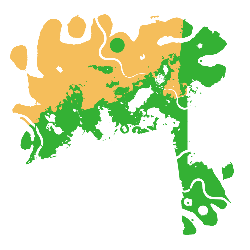 Biome Rust Map: Procedural Map, Size: 4500, Seed: 947805145