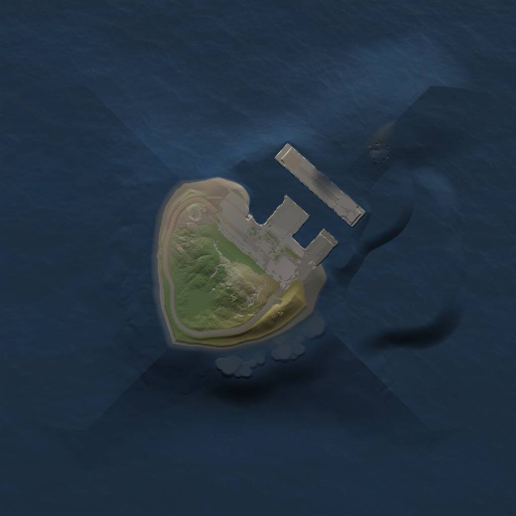 Rust Map: Procedural Map, Size: 1000, Seed: 181773148, 2 Monuments