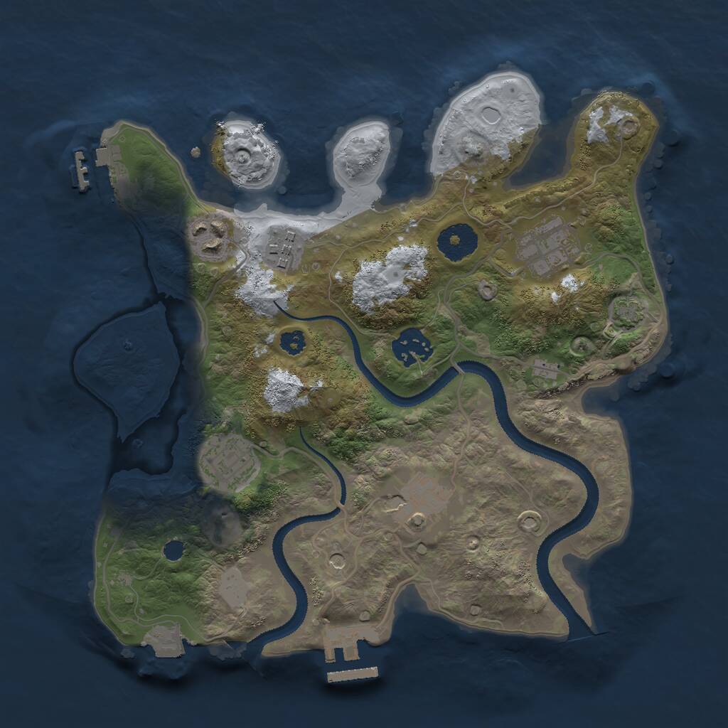 Rust Map: Procedural Map, Size: 2900, Seed: 656510401, 11 Monuments