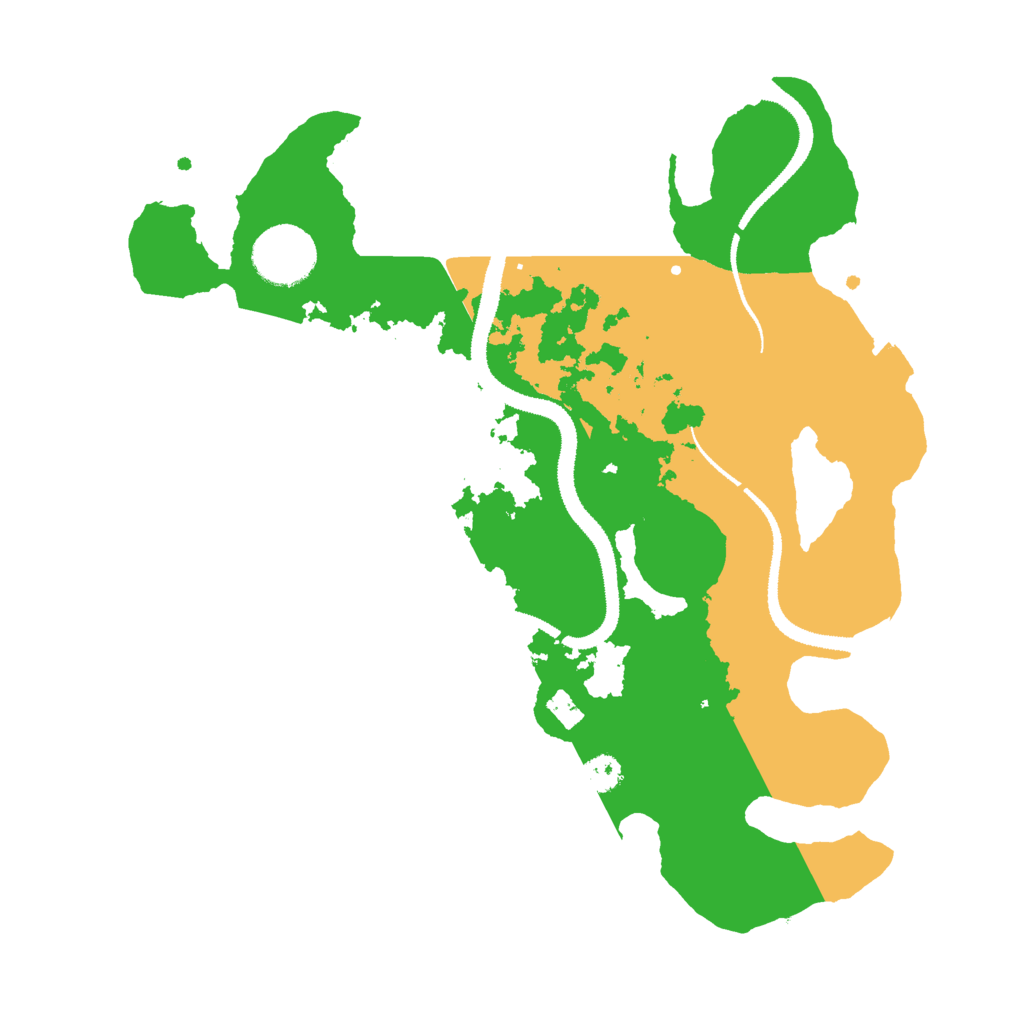 Biome Rust Map: Procedural Map, Size: 3000, Seed: 381357997