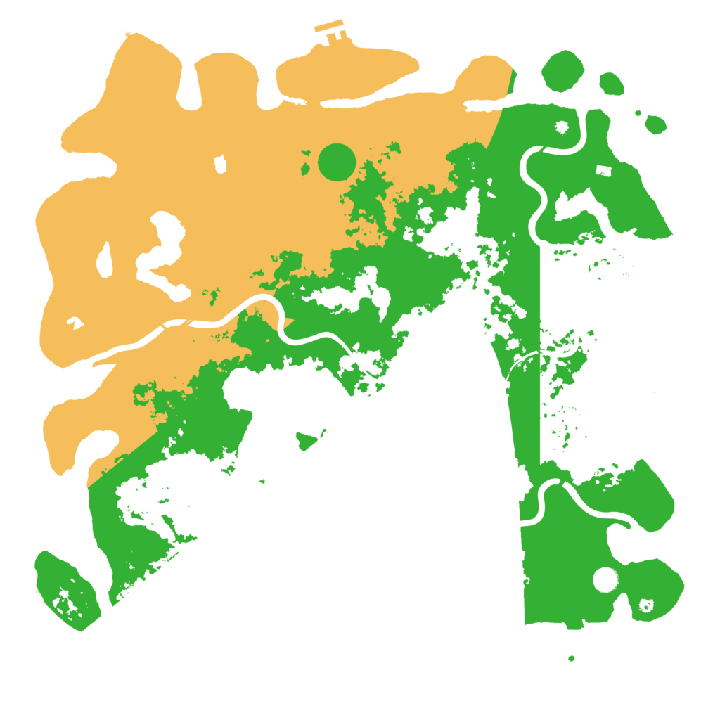 Biome Rust Map: Procedural Map, Size: 5000, Seed: 5861
