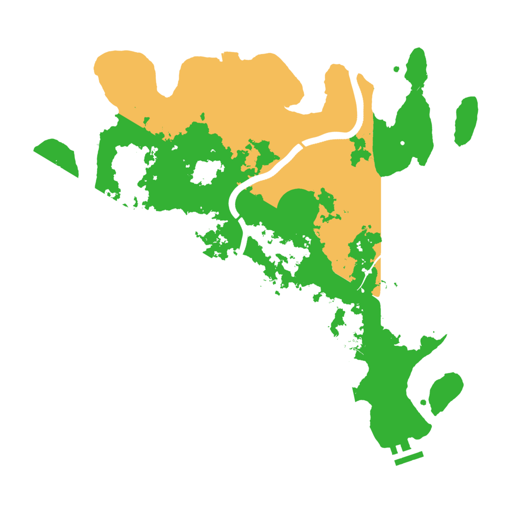 Biome Rust Map: Procedural Map, Size: 3500, Seed: 800515310