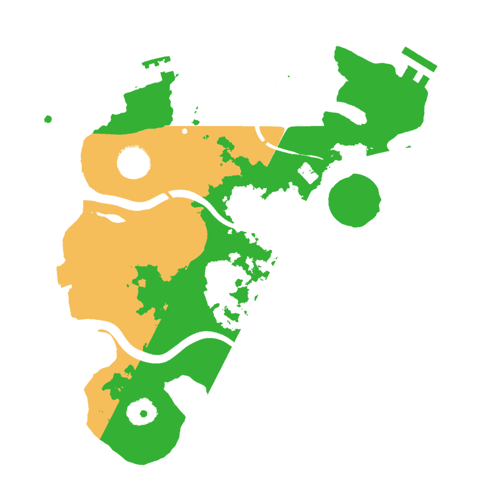 Biome Rust Map: Procedural Map, Size: 2700, Seed: 391121