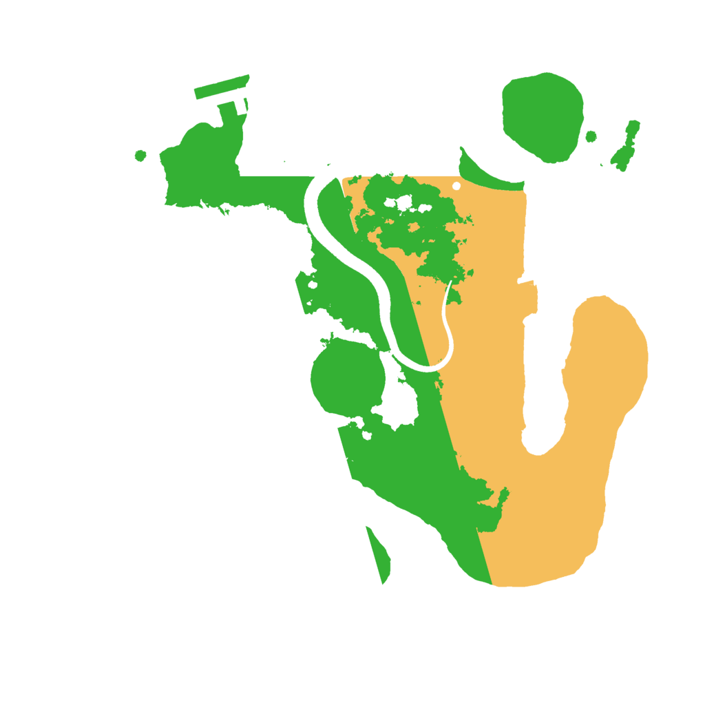 Biome Rust Map: Procedural Map, Size: 2500, Seed: 5544