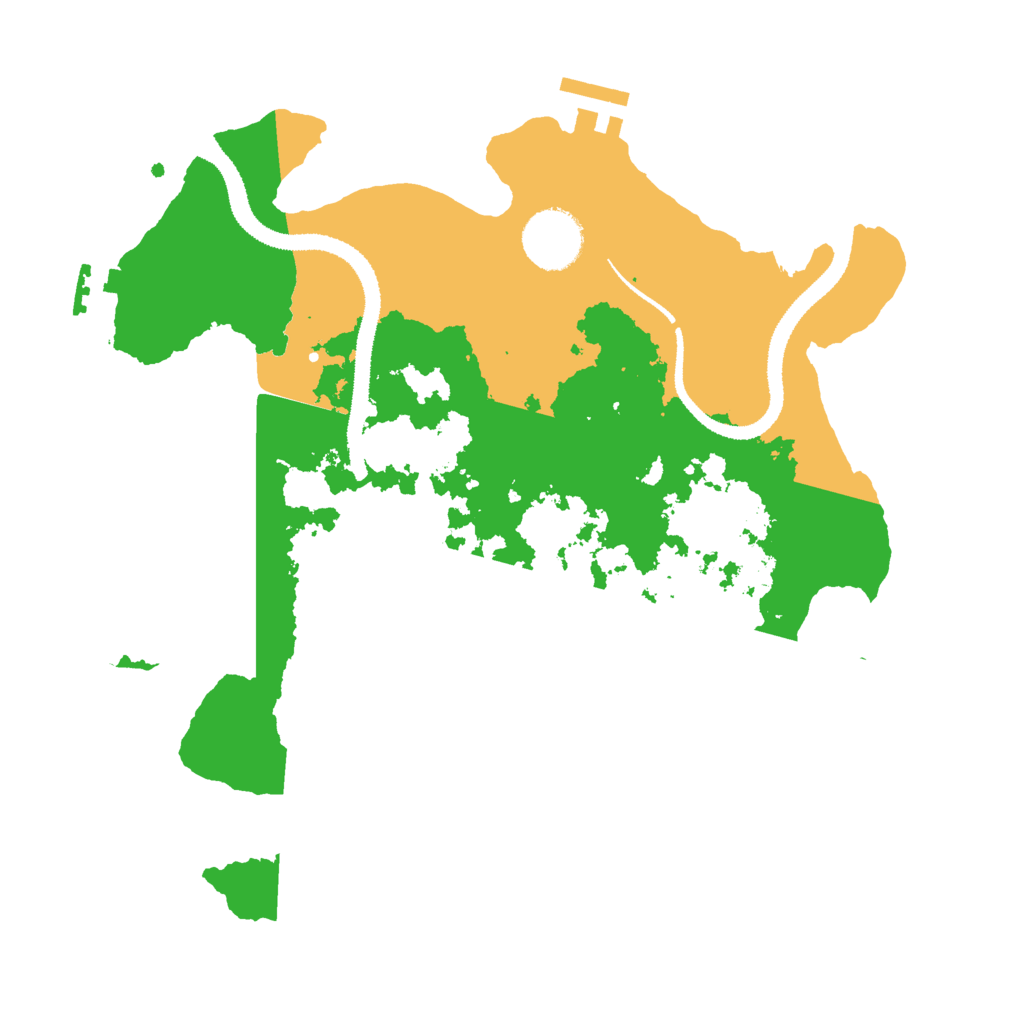 Biome Rust Map: Procedural Map, Size: 3000, Seed: 8822