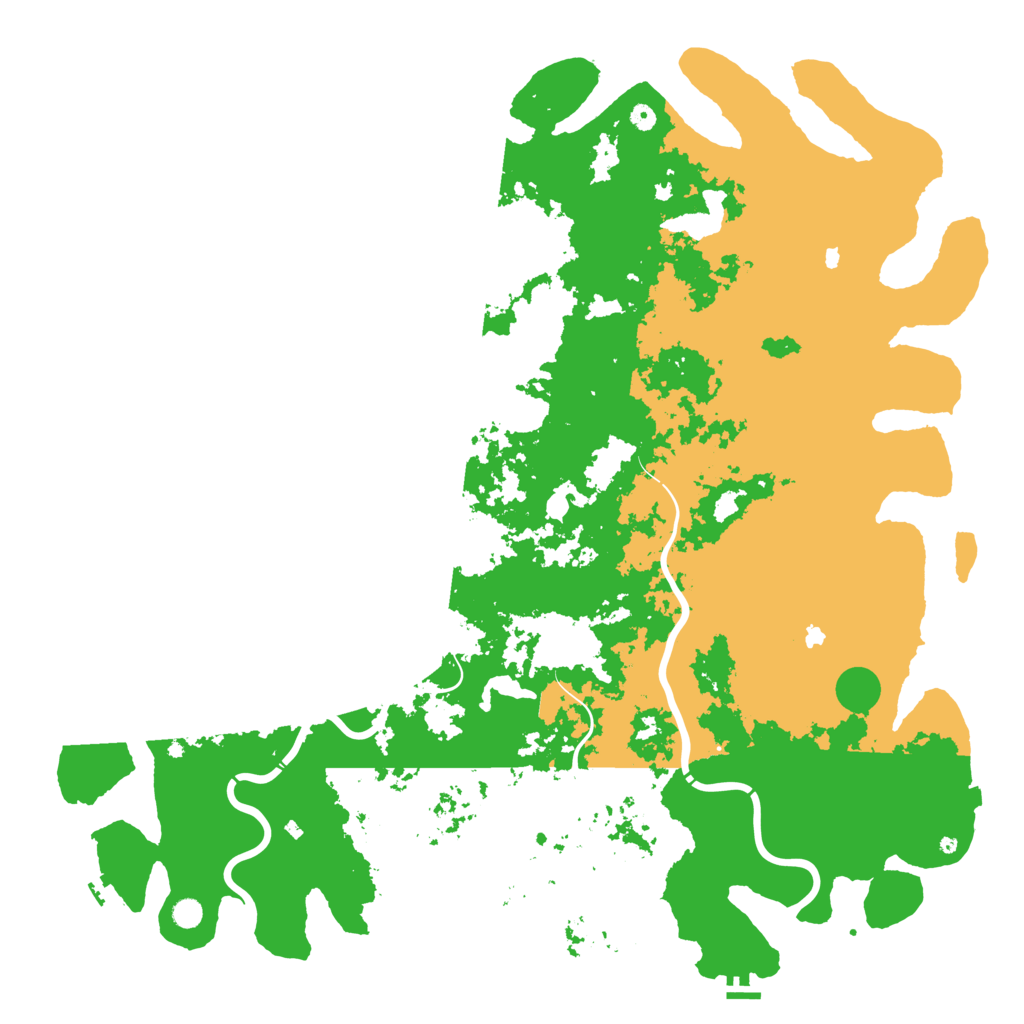 Biome Rust Map: Procedural Map, Size: 6000, Seed: 1261972