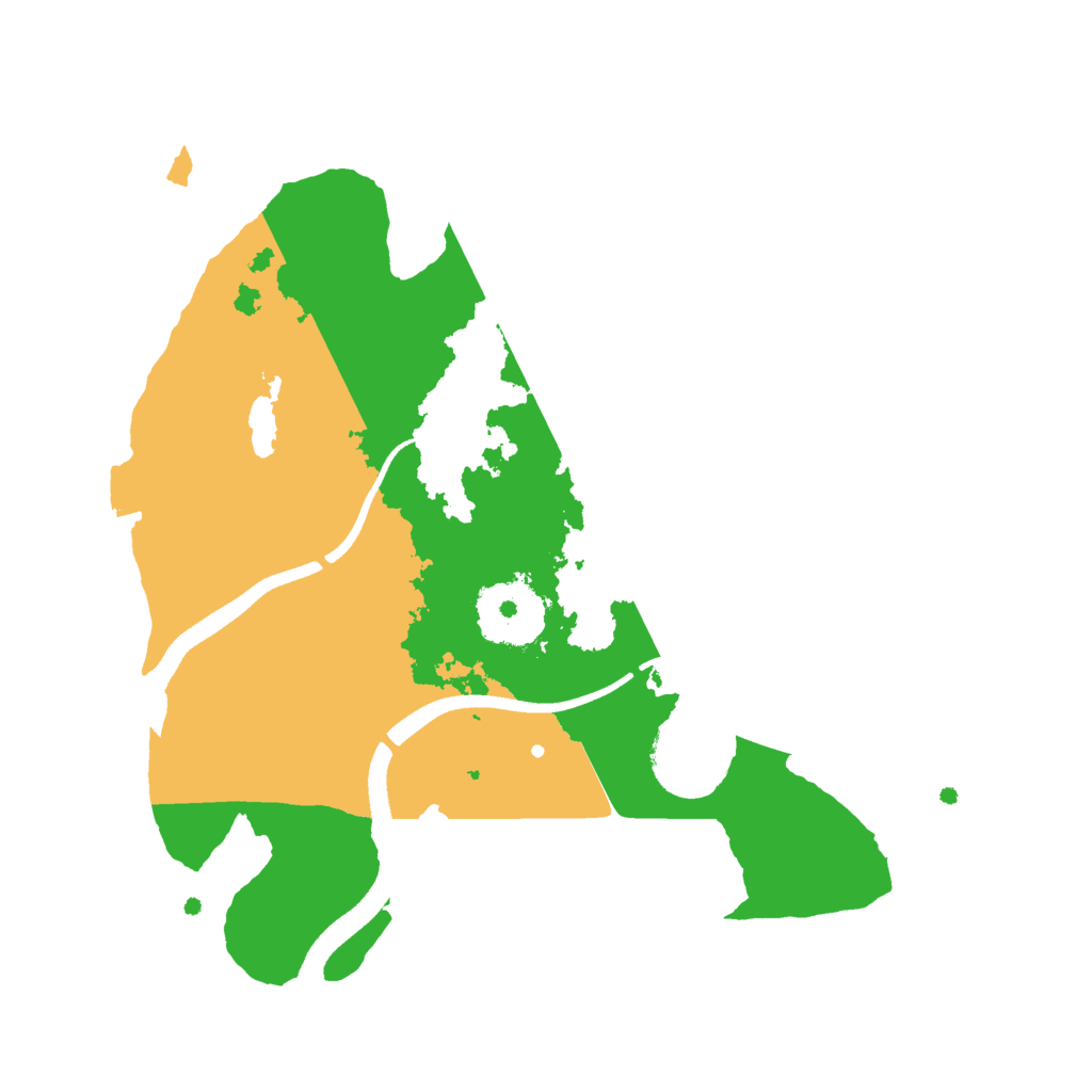 Biome Rust Map: Procedural Map, Size: 2500, Seed: 975591687