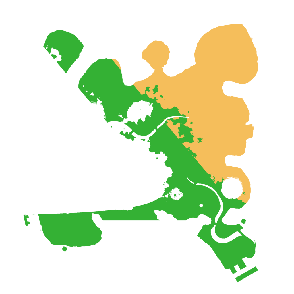 Biome Rust Map: Procedural Map, Size: 2500, Seed: 458673351