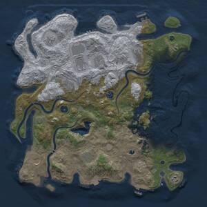 Thumbnail Rust Map: Procedural Map, Size: 4250, Seed: 1395507454, 17 Monuments