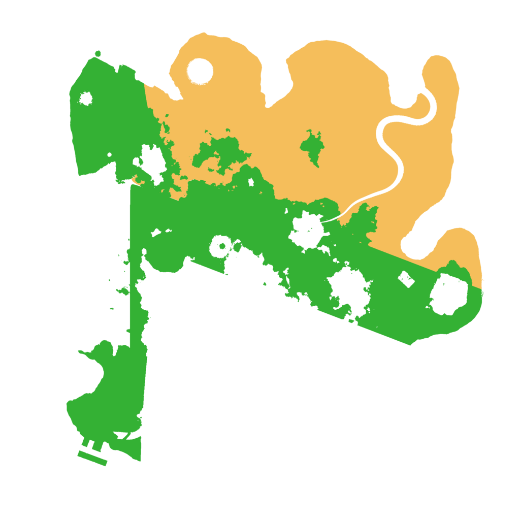 Biome Rust Map: Procedural Map, Size: 3500, Seed: 696969698